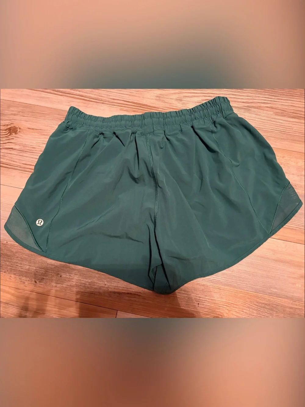 Lululemon Hotty Hot, high rise 4”, size 10  Forest Green